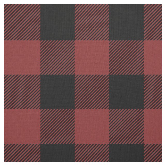 Red Black Buffalo Check Play Tyg (Provkarta)