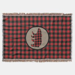 Red Black Buffalo Play Bear Filt