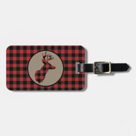 Red Black Buffalo Play Hjort Bagagebricka