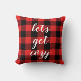 Red Black Buffalo Play | Lumberjack-Personlig Kudde