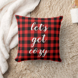 Red Black Buffalo Play | Lumberjack-Personlig Kudde