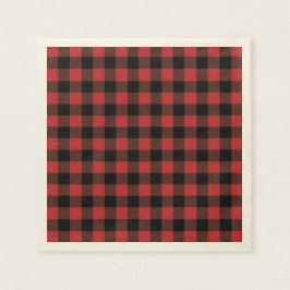 Red Black Buffalo Play Papper Pappersservett