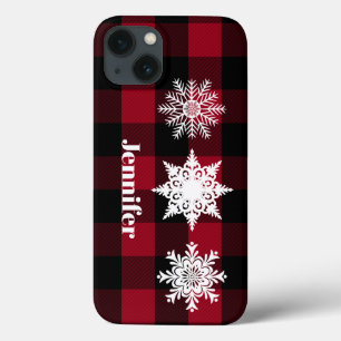 Red, Black Buffalo Play, Snöflingor Cell Fodral