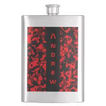 Red Black Camouflage Masculine-kolv