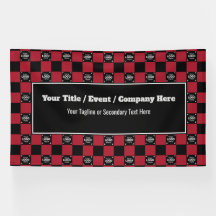 Red Black Check - Corporate Event/Trade Show