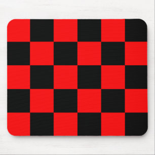 Red Black Checkated Mönster Musmatta