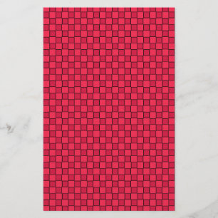 Red Black Checkerboard Brevpapper