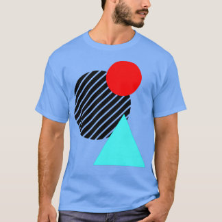 Red Black Cyan T Shirt