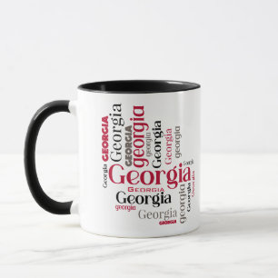 Red Black Georgia Ord Art Mugg