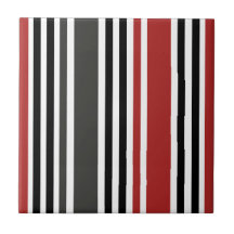 Red Black Grått Lodrät Rand Mönster