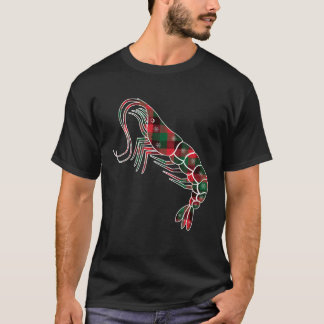 Red Black Grönt Buffalo Play Shrimp jul Paj T Shirt