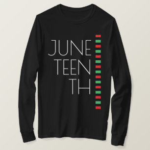 Red Black Grönt Junetelfte Firande-Långärmaden T Shirt