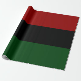 Red Black Grönt Lycklig Kwanzaa Pan African rand Presentpapper