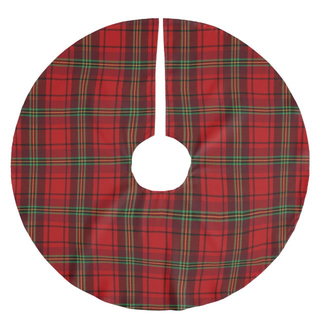 Red Black Grönt Mysiga program Julgransmatta Borstad Polyester (Framsidan)