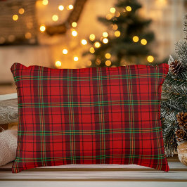 Red Black Grönt Mysiga program Lumbarkudde