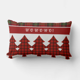 Red Black Grönt Mysigt Tartan Lumbarkudde
