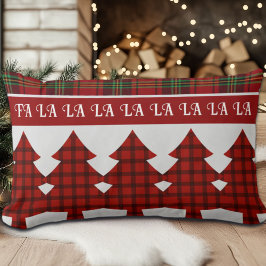 Red Black Grönt Mysigt Tartan Lumbarkudde
