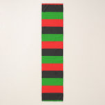 Red, Black, Grönt Vågrät Pan African Flagga Sjal<br><div class="desc">Chiffon scarf med vågrät röd,  svart och grönt Pan African flagga. Denna flagga kallas också den afroamerikanska flagga och Black Liberation Flagga. Anpassade. Modern och trendig,  perfekt för alla utrustningar.</div>