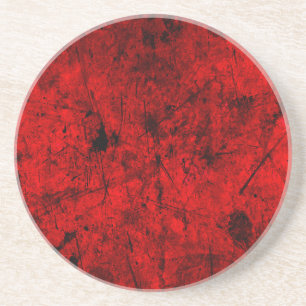 Red Black grunge abstrakt digital grafik art Underlägg