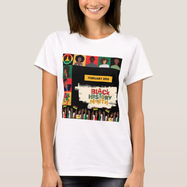 Red Black History Month Honoring Legacy T Shirt (Framsida)