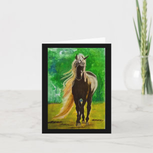 Red Black Horses Horse Lovers Flo Kort