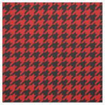 Red, Black Houndstooth Mönster #2M