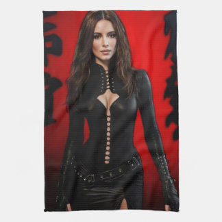 Red Black kitchen towel Kökshandduk