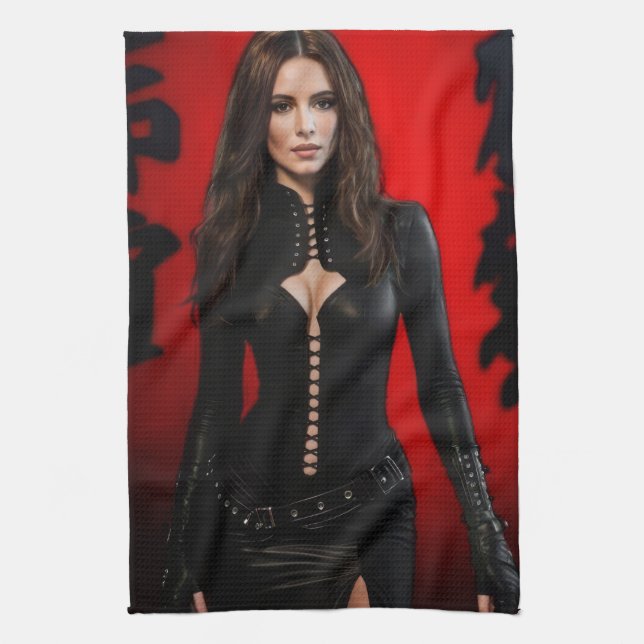 Red Black kitchen towel Kökshandduk (Vertikal)