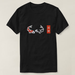 Red & Black Koi Fish T Shirt