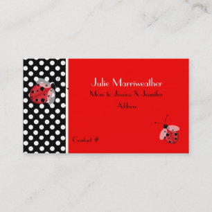 Red & Black Ladybugs, Telefonkort