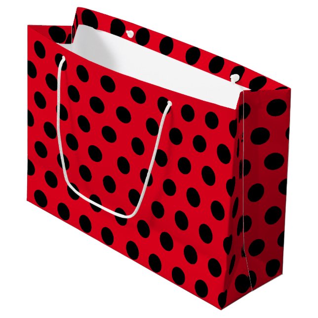 Red & Black Lardium Polka Dot Party (Framsidan Vinklad)