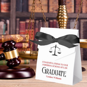 Red Black Law School Anpassningsbar Studentfest Presentaskar