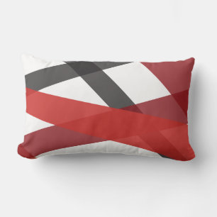 RED BLACK LINJER DESIGN Retro Dekorativ kudde