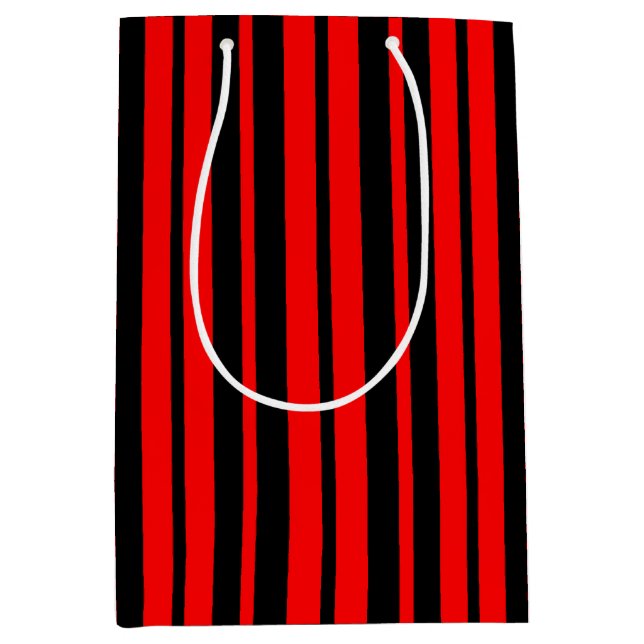 Red Black Lodrät Rand Mönster (Framsidan)