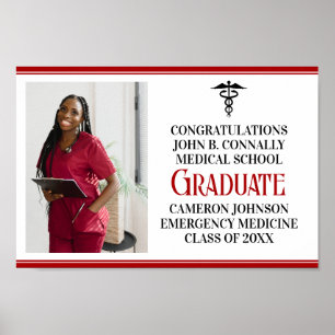 Red Black Medical School Photo Studentfest Poster