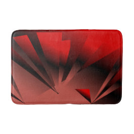 Red & Black Modern Bath Mat Badrumsmatta