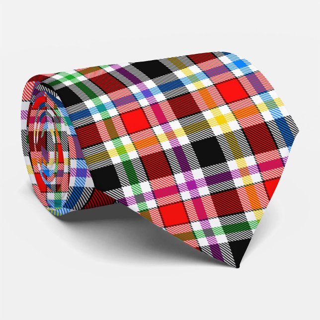 Red Black Multifärgad Flanals Play Tartan Design Slips (Skapare uppladdad)