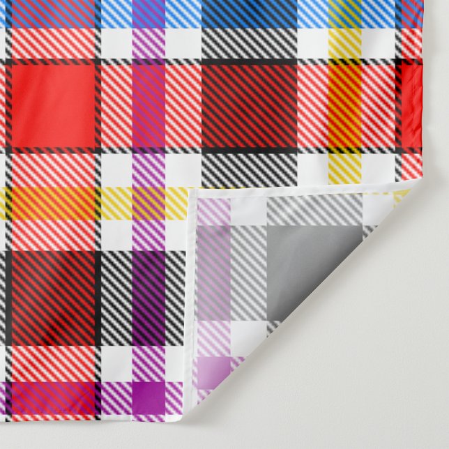 Red Black Multifärgad Flanals Play Tartan Design Tyg (Skapare uppladdad)