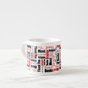 Red Black Multilingual Tack Cloud Espressomugg