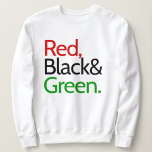 Red, Black och Grönt-African American T Shirt