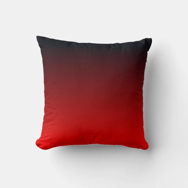 Red Black Ombre Kudde (Framsida)