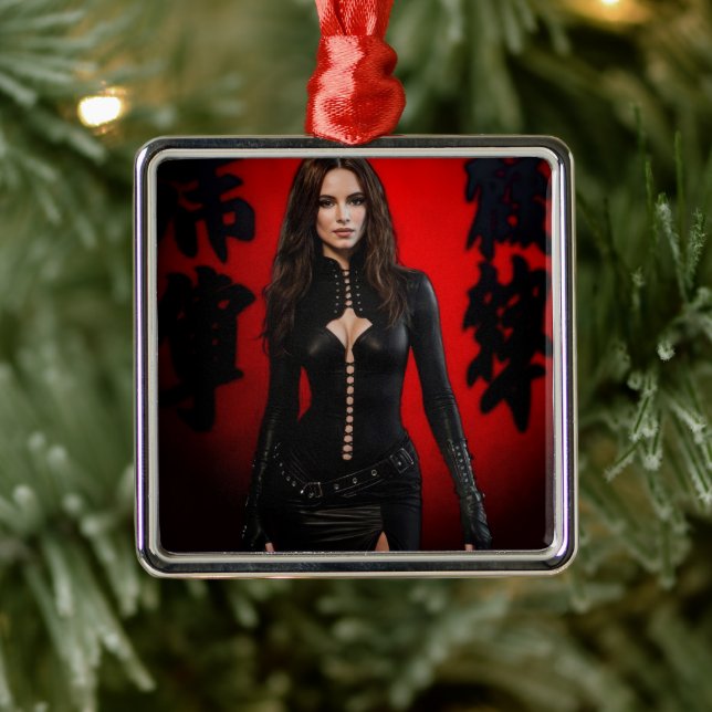 Red Black ornament (Träd)