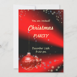 Red Black Party-inbjudan Inbjudningar