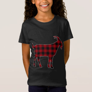 Red Black Play Goat Älskare Farmer Matching Family T Shirt