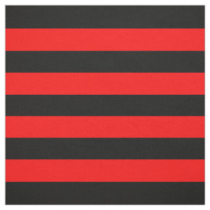 Red/Black Rand Fabric Tyg