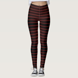 Red Black Rand, Halloween Vampire Leggings