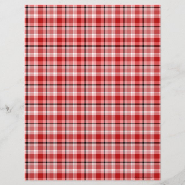Red Black Scrapbook Papper (Framsida)