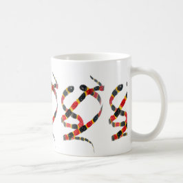 Red Black Snake Art Kaffemugg
