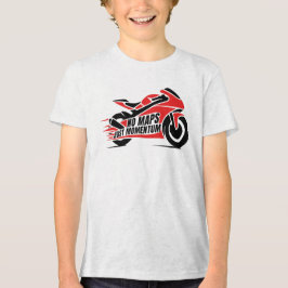 Red Black Sport Motorcycle  T Shirt