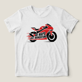 Red Black Sport Motorcycle  T Shirt